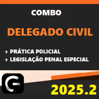 COMBO DPC (DELEGADO CIVIL + PRÁTICA POLICIAL + LPE) G7 JURÍDICO 2025.2
