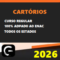 CARTÓRIOS CURSO REGULAR + ENAC RETA FINAL (EXAME NACIONAL DOS CARTÓRIOS) G7 JURÍDICO 2026