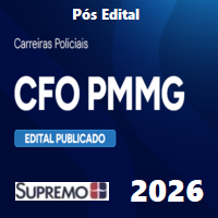 CFO PM MG (CURSO DE FORMAÇÃO DE OFICIAIS DA POLÍCIA MILITAR DE MINAS GERAIS) PÓS EDITAL 2026