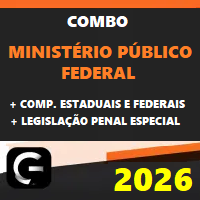 COMBO MPF (MINISTÉRIO PÚBLICO FEDERAL + COMPLEMENTARES FEDERAIS E ESTADUAIS + LPE) G7 JURÍDICO 2026