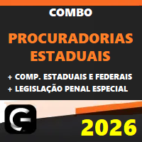 COMBO PGE (PROCURADORIAS ESTADUAIS + COMPLEMENTARES ESTADUAIS E FEDERAIS + LPE) G7 JURÍDICO 2026