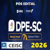 DPE SC - RETA FINAL (DEFENSOR PÚBLICO DE SANTA CATARINA) PÓS EDITAL 2026