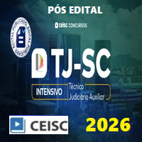 TJ SC (TÉCNICO JUDICIÁRIO AUXILIAR) INTENSIVO - PÓS EDITAL 2026