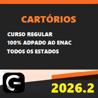 CARTÓRIOS CURSO REGULAR + ENAC RETA FINAL (EXAME NACIONAL DOS CARTÓRIOS) G7 JURÍDICO 2026.2