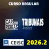 Curso de Tribunais para concursos públicos e OAB com foco em analista judiciário.
