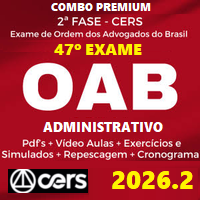 COMBO OAB 2ª FASE 47º EXAME – REPESCAGEM (DIREITO ADMINISTRATIVO) 2026.2