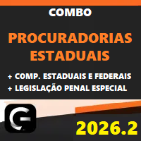 COMBO PGE (PROCURADORIAS ESTADUAIS + COMPLEMENTARES ESTADUAIS E FEDERAIS + LPE) G7 JURÍDICO 2026.2